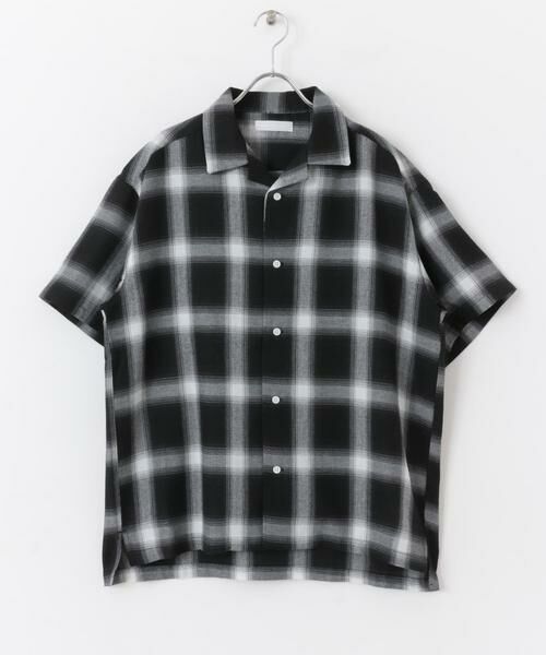 SENSE OF PLACE by URBAN RESEARCH / センスオブプレイス バイ アーバンリサーチ シャツ・ブラウス | 『Sサイズあり』『ユニセックス』オンブレチェックオープンカラーシャツ | 詳細6