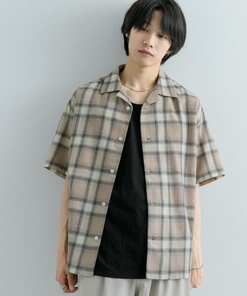 SENSE OF PLACE by URBAN RESEARCH / センスオブプレイス バイ アーバンリサーチ シャツ・ブラウス | 『Sサイズあり』『ユニセックス』オンブレチェックオープンカラーシャツ | 詳細21