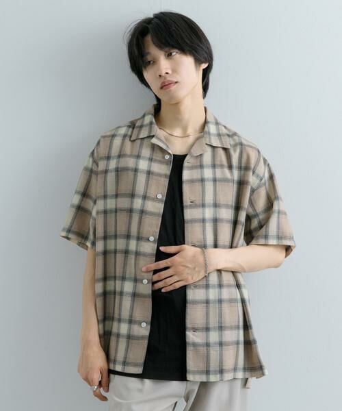 SENSE OF PLACE by URBAN RESEARCH / センスオブプレイス バイ アーバンリサーチ シャツ・ブラウス | 『Sサイズあり』『ユニセックス』オンブレチェックオープンカラーシャツ | 詳細23