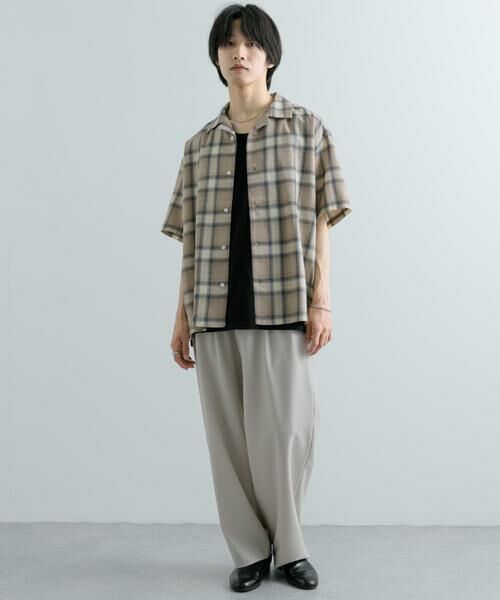SENSE OF PLACE by URBAN RESEARCH / センスオブプレイス バイ アーバンリサーチ シャツ・ブラウス | 『Sサイズあり』『ユニセックス』オンブレチェックオープンカラーシャツ | 詳細25
