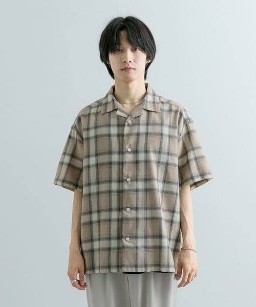 SENSE OF PLACE by URBAN RESEARCH / センスオブプレイス バイ アーバンリサーチ シャツ・ブラウス | 『Sサイズあり』『ユニセックス』オンブレチェックオープンカラーシャツ | 詳細27