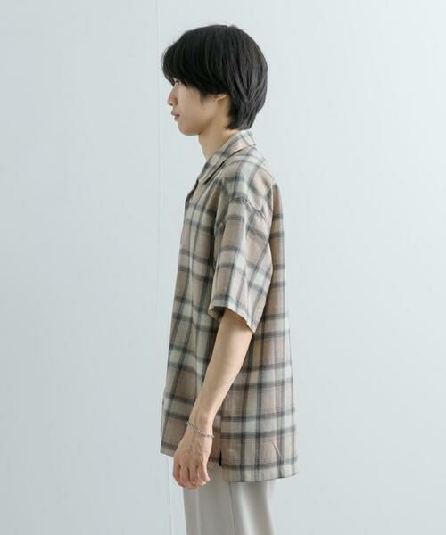 SENSE OF PLACE by URBAN RESEARCH / センスオブプレイス バイ アーバンリサーチ シャツ・ブラウス | 『Sサイズあり』『ユニセックス』オンブレチェックオープンカラーシャツ | 詳細28