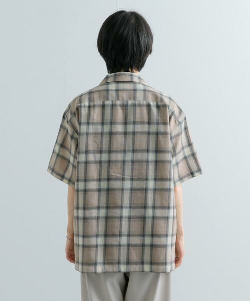 SENSE OF PLACE by URBAN RESEARCH / センスオブプレイス バイ アーバンリサーチ シャツ・ブラウス | 『Sサイズあり』『ユニセックス』オンブレチェックオープンカラーシャツ | 詳細29