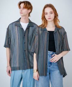 SENSE OF PLACE by URBAN RESEARCH / センスオブプレイス バイ アーバンリサーチ シャツ・ブラウス | 『ユニセックス』『洗濯可』アソートレースオープンカラーシャツ(5分袖)