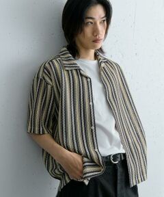 SENSE OF PLACE by URBAN RESEARCH / センスオブプレイス バイ アーバンリサーチ シャツ・ブラウス | 『ユニセックス』『洗濯可』アソートレースオープンカラーシャツ(5分袖)