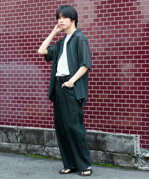 SENSE OF PLACE by URBAN RESEARCH / センスオブプレイス バイ アーバンリサーチ シャツ・ブラウス | 『ユニセックス』『洗濯可』アソートレースオープンカラーシャツ(5分袖) | 詳細11