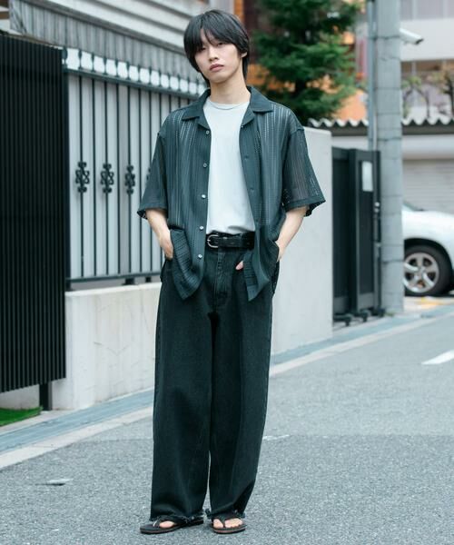 SENSE OF PLACE by URBAN RESEARCH / センスオブプレイス バイ アーバンリサーチ シャツ・ブラウス | 『ユニセックス』『洗濯可』アソートレースオープンカラーシャツ(5分袖) | 詳細15