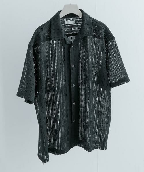 SENSE OF PLACE by URBAN RESEARCH / センスオブプレイス バイ アーバンリサーチ シャツ・ブラウス | 『ユニセックス』『洗濯可』アソートレースオープンカラーシャツ(5分袖) | 詳細24