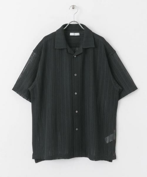 SENSE OF PLACE by URBAN RESEARCH / センスオブプレイス バイ アーバンリサーチ シャツ・ブラウス | 『ユニセックス』『洗濯可』アソートレースオープンカラーシャツ(5分袖) | 詳細25