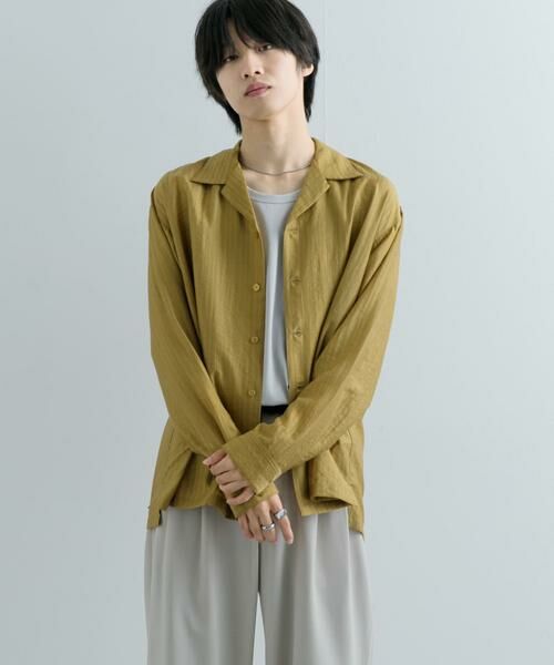 SENSE OF PLACE by URBAN RESEARCH / センスオブプレイス バイ アーバンリサーチ シャツ・ブラウス | シアーストライプオープンカラーシャツ | 詳細1