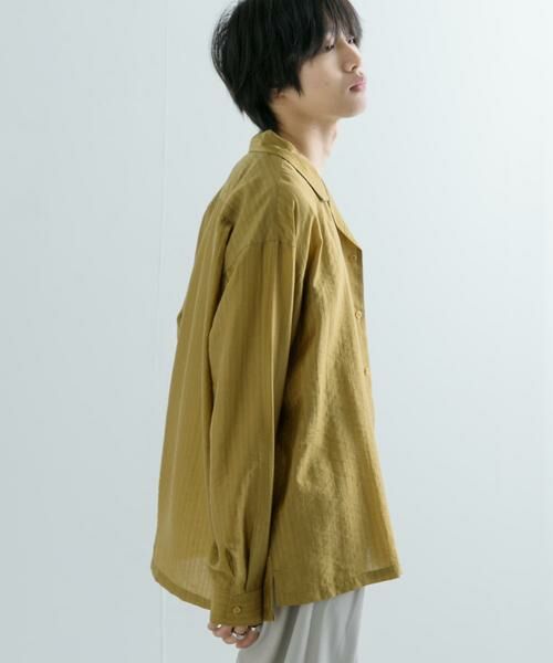 SENSE OF PLACE by URBAN RESEARCH / センスオブプレイス バイ アーバンリサーチ シャツ・ブラウス | シアーストライプオープンカラーシャツ | 詳細4