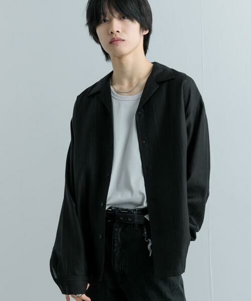 SENSE OF PLACE by URBAN RESEARCH / センスオブプレイス バイ アーバンリサーチ シャツ・ブラウス | シアーストライプオープンカラーシャツ | 詳細12