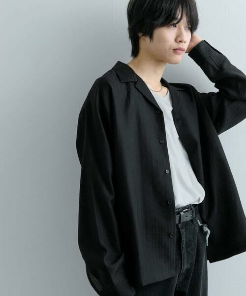 SENSE OF PLACE by URBAN RESEARCH / センスオブプレイス バイ アーバンリサーチ シャツ・ブラウス | シアーストライプオープンカラーシャツ | 詳細14