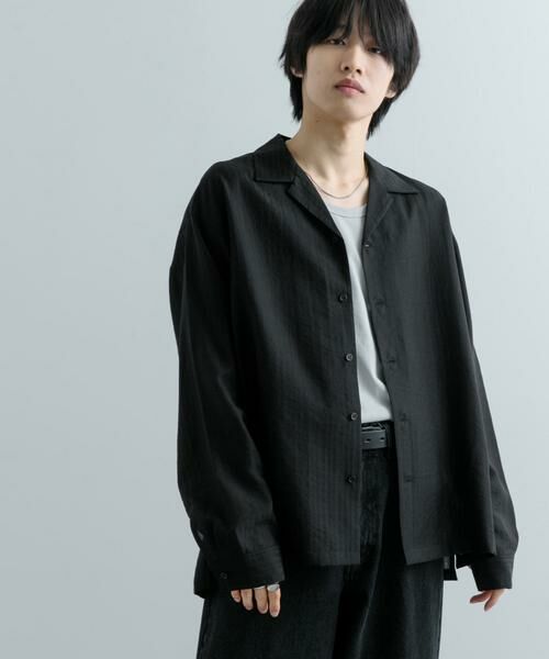 SENSE OF PLACE by URBAN RESEARCH / センスオブプレイス バイ アーバンリサーチ シャツ・ブラウス | シアーストライプオープンカラーシャツ | 詳細15