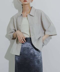 SENSE OF PLACE by URBAN RESEARCH / センスオブプレイス バイ アーバンリサーチ シャツ・ブラウス | 『イージーケア/セットアップ対応/ユニセックス』リネンライクボクシーシャツ(5分袖)