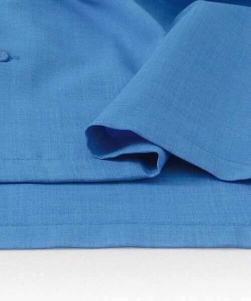 SENSE OF PLACE by URBAN RESEARCH / センスオブプレイス バイ アーバンリサーチ シャツ・ブラウス | 『イージーケア/セットアップ対応/ユニセックス』リネンライクボクシーシャツ(5分袖) | 詳細26