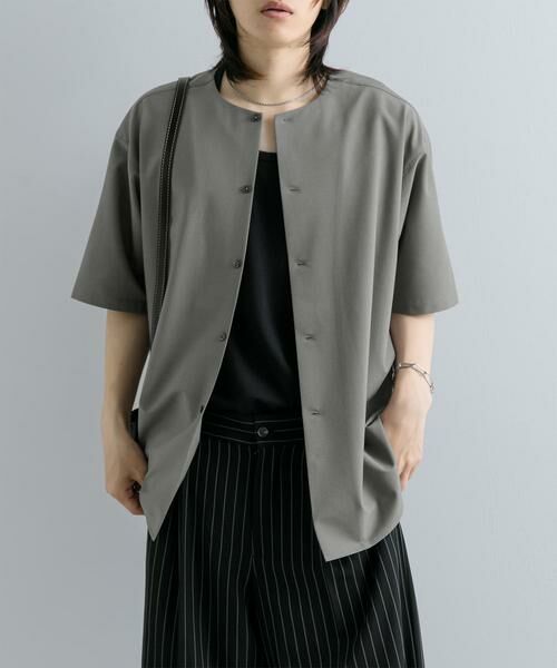 SENSE OF PLACE by URBAN RESEARCH / センスオブプレイス バイ アーバンリサーチ シャツ・ブラウス | ノーカラーシャツ(5分袖) | 詳細20