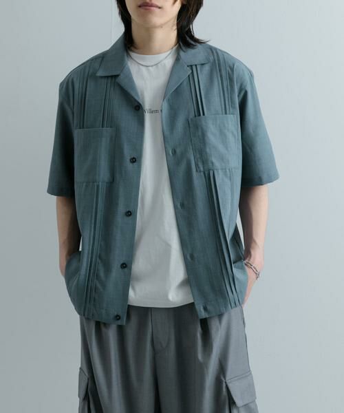 SENSE OF PLACE by URBAN RESEARCH / センスオブプレイス バイ アーバンリサーチ シャツ・ブラウス | 『セットアップ対応』 『UR TECH DRYLUXE』リネンライクキューバシャツ | 詳細14