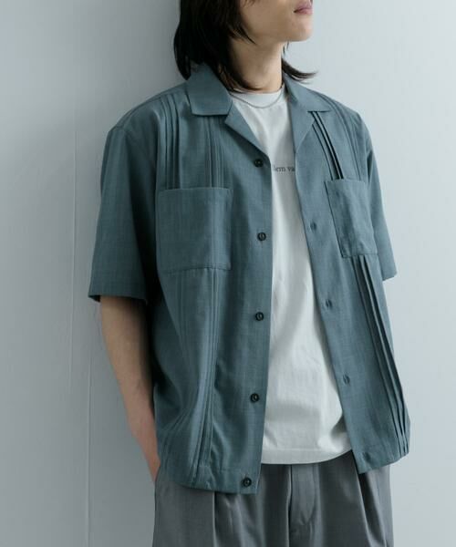 SENSE OF PLACE by URBAN RESEARCH / センスオブプレイス バイ アーバンリサーチ シャツ・ブラウス | 『セットアップ対応』 『UR TECH DRYLUXE』リネンライクキューバシャツ | 詳細15