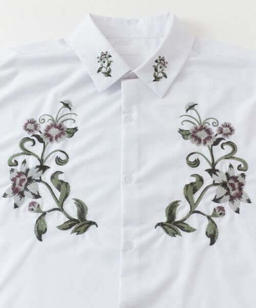 SENSE OF PLACE by URBAN RESEARCH / センスオブプレイス バイ アーバンリサーチ シャツ・ブラウス | ボタニカルシシュウシャツ(5分袖) | 詳細11