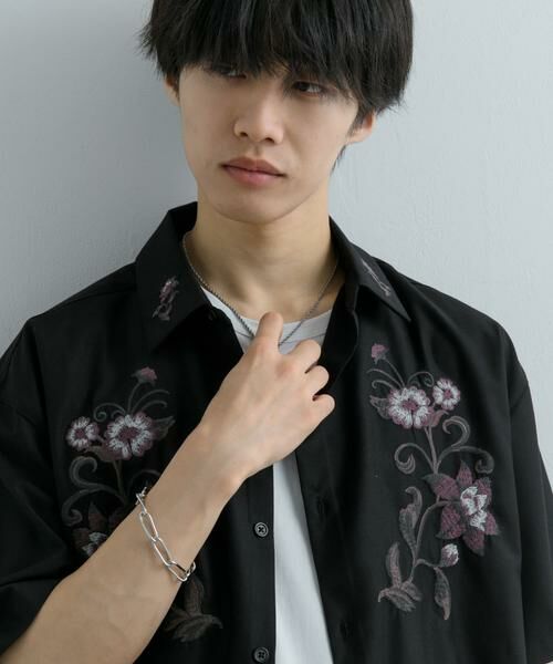 SENSE OF PLACE by URBAN RESEARCH / センスオブプレイス バイ アーバンリサーチ シャツ・ブラウス | ボタニカルシシュウシャツ(5分袖) | 詳細12