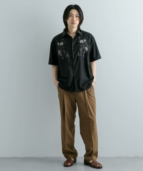 SENSE OF PLACE by URBAN RESEARCH / センスオブプレイス バイ アーバンリサーチ シャツ・ブラウス | ボタニカルシシュウシャツ(5分袖) | 詳細24