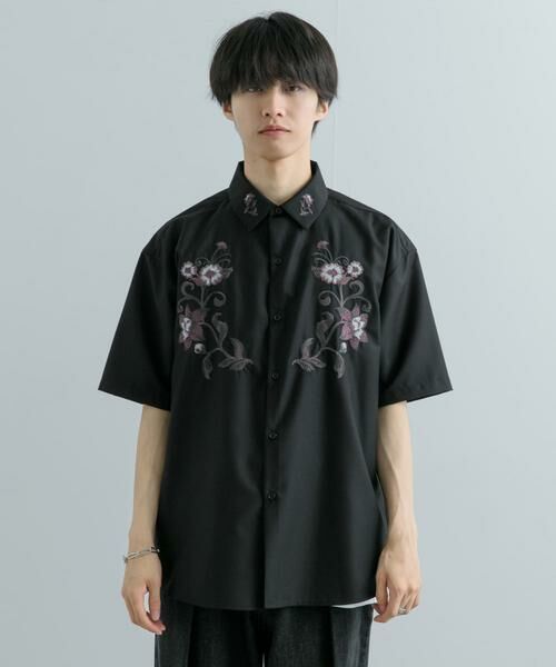 SENSE OF PLACE by URBAN RESEARCH / センスオブプレイス バイ アーバンリサーチ シャツ・ブラウス | ボタニカルシシュウシャツ(5分袖) | 詳細25