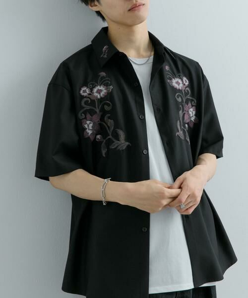 SENSE OF PLACE by URBAN RESEARCH / センスオブプレイス バイ アーバンリサーチ シャツ・ブラウス | ボタニカルシシュウシャツ(5分袖) | 詳細14