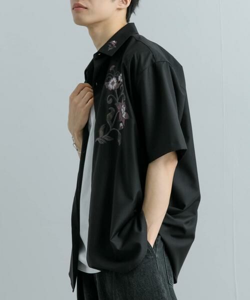 SENSE OF PLACE by URBAN RESEARCH / センスオブプレイス バイ アーバンリサーチ シャツ・ブラウス | ボタニカルシシュウシャツ(5分袖) | 詳細15