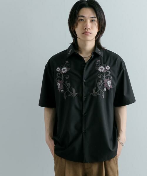 SENSE OF PLACE by URBAN RESEARCH / センスオブプレイス バイ アーバンリサーチ シャツ・ブラウス | ボタニカルシシュウシャツ(5分袖) | 詳細20