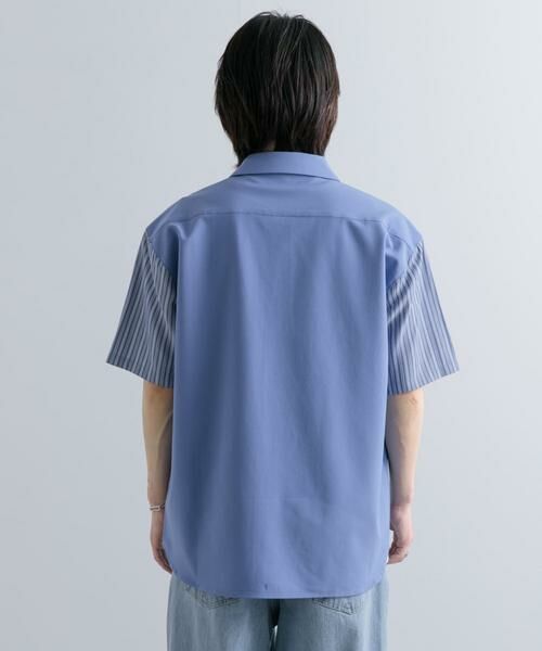 SENSE OF PLACE by URBAN RESEARCH / センスオブプレイス バイ アーバンリサーチ シャツ・ブラウス | ストライプブロックドシャツ(5分袖) | 詳細16