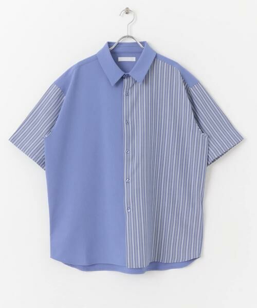 SENSE OF PLACE by URBAN RESEARCH / センスオブプレイス バイ アーバンリサーチ シャツ・ブラウス | ストライプブロックドシャツ(5分袖) | 詳細17