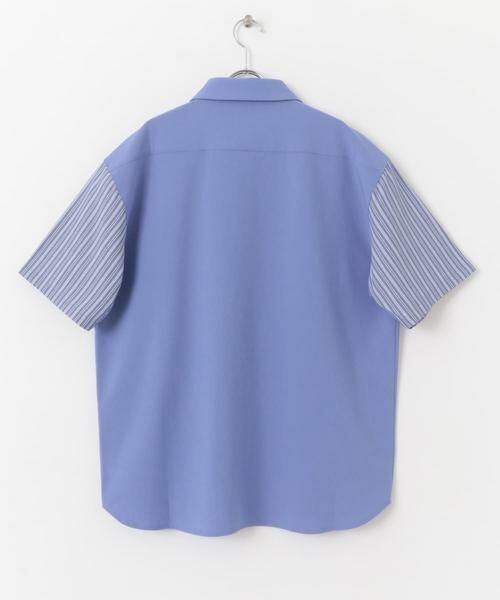 SENSE OF PLACE by URBAN RESEARCH / センスオブプレイス バイ アーバンリサーチ シャツ・ブラウス | ストライプブロックドシャツ(5分袖) | 詳細19