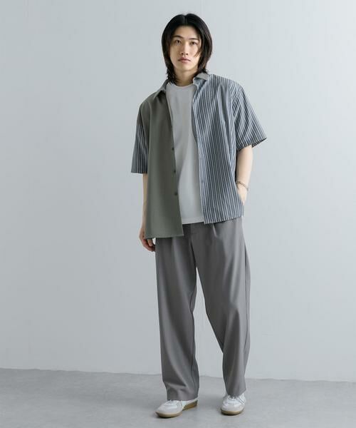 SENSE OF PLACE by URBAN RESEARCH / センスオブプレイス バイ アーバンリサーチ シャツ・ブラウス | ストライプブロックドシャツ(5分袖) | 詳細28