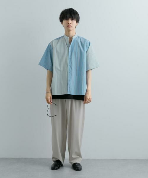 SENSE OF PLACE by URBAN RESEARCH / センスオブプレイス バイ アーバンリサーチ シャツ・ブラウス | 『ユニセックス』ストライプブロックドルーズシャツ | 詳細4