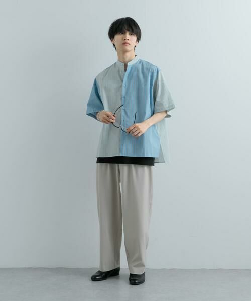 SENSE OF PLACE by URBAN RESEARCH / センスオブプレイス バイ アーバンリサーチ シャツ・ブラウス | 『ユニセックス』ストライプブロックドルーズシャツ | 詳細5