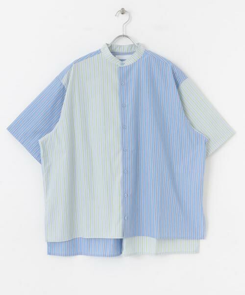 SENSE OF PLACE by URBAN RESEARCH / センスオブプレイス バイ アーバンリサーチ シャツ・ブラウス | 『ユニセックス』ストライプブロックドルーズシャツ | 詳細7