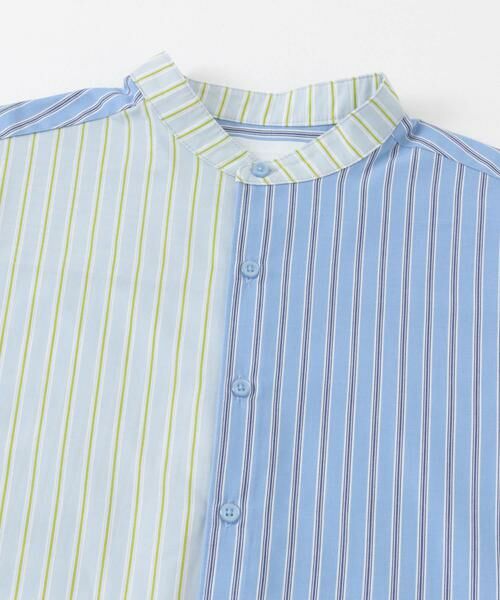 SENSE OF PLACE by URBAN RESEARCH / センスオブプレイス バイ アーバンリサーチ シャツ・ブラウス | 『ユニセックス』ストライプブロックドルーズシャツ | 詳細8