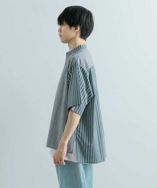 SENSE OF PLACE by URBAN RESEARCH / センスオブプレイス バイ アーバンリサーチ シャツ・ブラウス | 『ユニセックス』ストライプブロックドルーズシャツ | 詳細18
