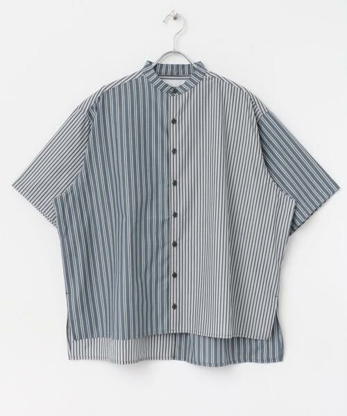 SENSE OF PLACE by URBAN RESEARCH / センスオブプレイス バイ アーバンリサーチ シャツ・ブラウス | 『ユニセックス』ストライプブロックドルーズシャツ | 詳細20