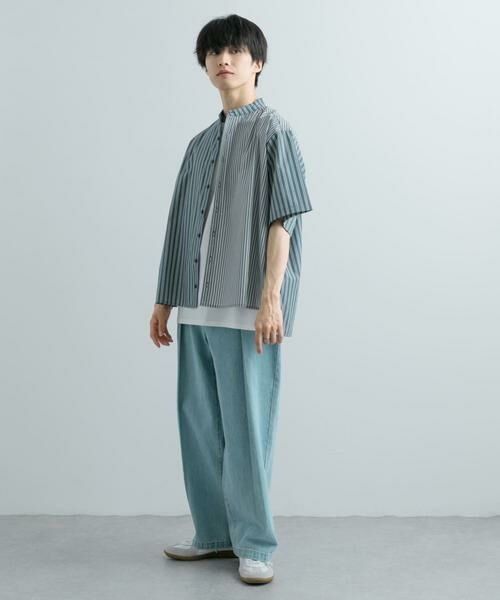 SENSE OF PLACE by URBAN RESEARCH / センスオブプレイス バイ アーバンリサーチ シャツ・ブラウス | 『ユニセックス』ストライプブロックドルーズシャツ | 詳細14