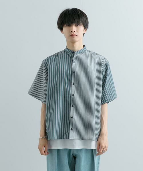 SENSE OF PLACE by URBAN RESEARCH / センスオブプレイス バイ アーバンリサーチ シャツ・ブラウス | 『ユニセックス』ストライプブロックドルーズシャツ | 詳細17