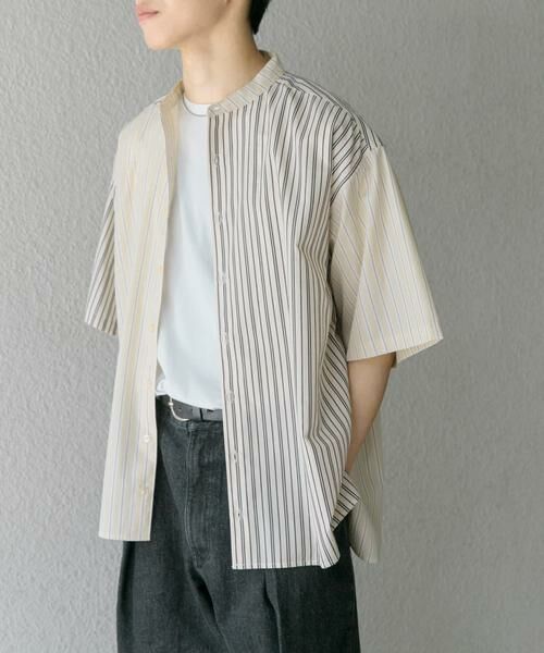 SENSE OF PLACE by URBAN RESEARCH / センスオブプレイス バイ アーバンリサーチ シャツ・ブラウス | 『ユニセックス』ストライプブロックドルーズシャツ | 詳細29