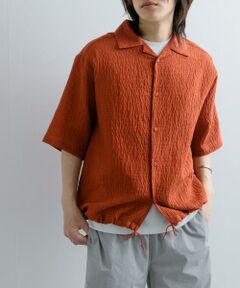 SENSE OF PLACE by URBAN RESEARCH / センスオブプレイス バイ アーバンリサーチ シャツ・ブラウス | シアーレースドローコードオープンカラーシャツ