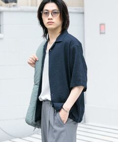 SENSE OF PLACE by URBAN RESEARCH / センスオブプレイス バイ アーバンリサーチ シャツ・ブラウス | シアーレースドローコードオープンカラーシャツ