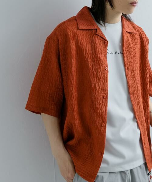 SENSE OF PLACE by URBAN RESEARCH / センスオブプレイス バイ アーバンリサーチ シャツ・ブラウス | シアーレースドローコードオープンカラーシャツ | 詳細2