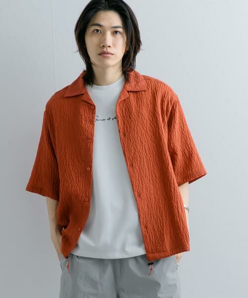 SENSE OF PLACE by URBAN RESEARCH / センスオブプレイス バイ アーバンリサーチ シャツ・ブラウス | シアーレースドローコードオープンカラーシャツ | 詳細4