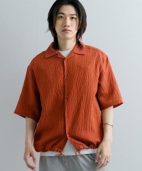 SENSE OF PLACE by URBAN RESEARCH / センスオブプレイス バイ アーバンリサーチ シャツ・ブラウス | シアーレースドローコードオープンカラーシャツ | 詳細6