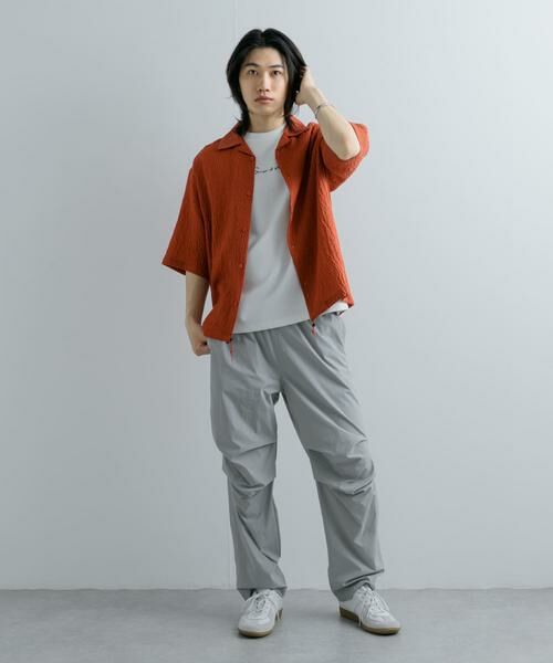 SENSE OF PLACE by URBAN RESEARCH / センスオブプレイス バイ アーバンリサーチ シャツ・ブラウス | シアーレースドローコードオープンカラーシャツ | 詳細7