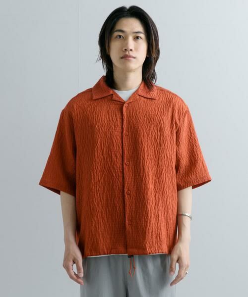 SENSE OF PLACE by URBAN RESEARCH / センスオブプレイス バイ アーバンリサーチ シャツ・ブラウス | シアーレースドローコードオープンカラーシャツ | 詳細9